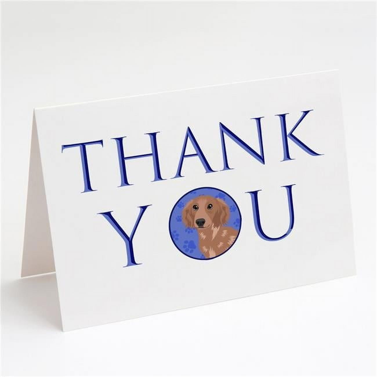 Chihuahua Red #2 Thank You Greeting Cards and Envelopes Pack of 8 7 in x 5 in