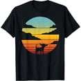 thumbnail image 1 of Chihuahua Retro Vintage 60s 70s Sunset Dog Lovers Men Women T-ShirtMen's and women's gift, black and white T-shirt, size: Extra large S-4XL, 1 of 4