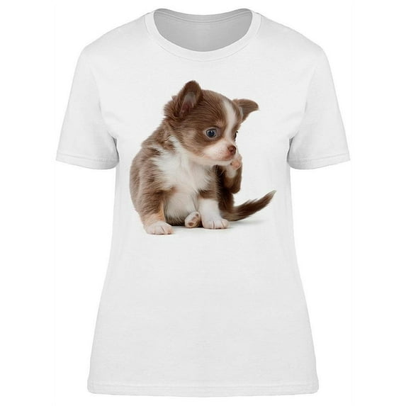 Chihuahua Scratching His Back T-Shirt Women -Image by Shutterstock, Female Small