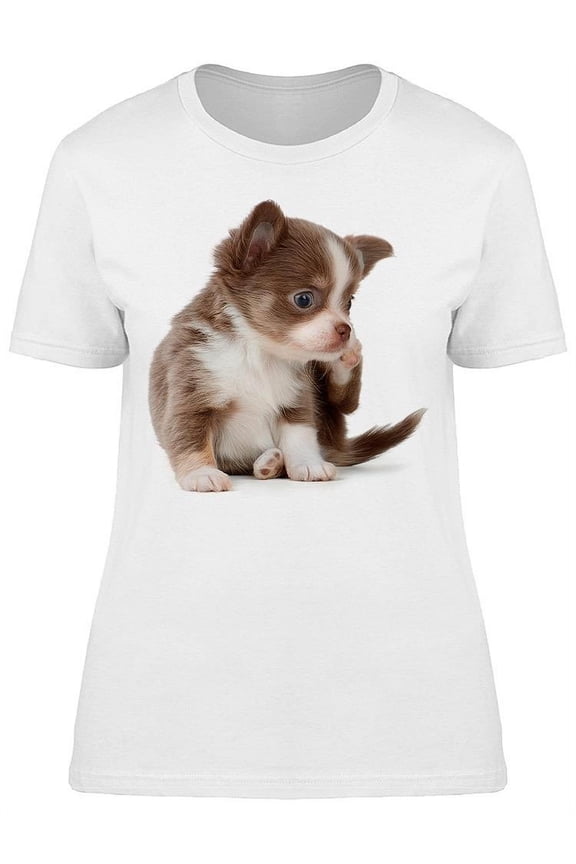 Chihuahua Scratching His Back T-Shirt Women -Image by Shutterstock, Female Small