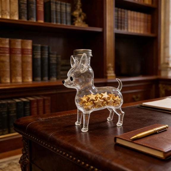 Chihuahua Shaped Airtight Candy Jar - Cute Pet Design Kitchen Canister for Dog Snacks, Candy & Coffee Pods, Large Sealed Storage Container with Lid, Perfect Gift for Pet Lovers