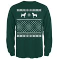 thumbnail image 1 of Chihuahua Ugly Christmas Sweater Forest Adult Long Sleeve T-Shirt, 1 of 1
