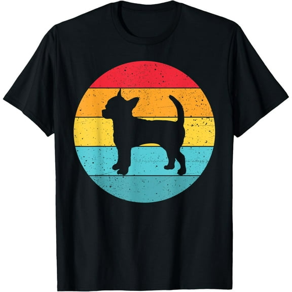 Chihuahua Vintage Dog Lover 80s 70s Style Gift T-Shirt