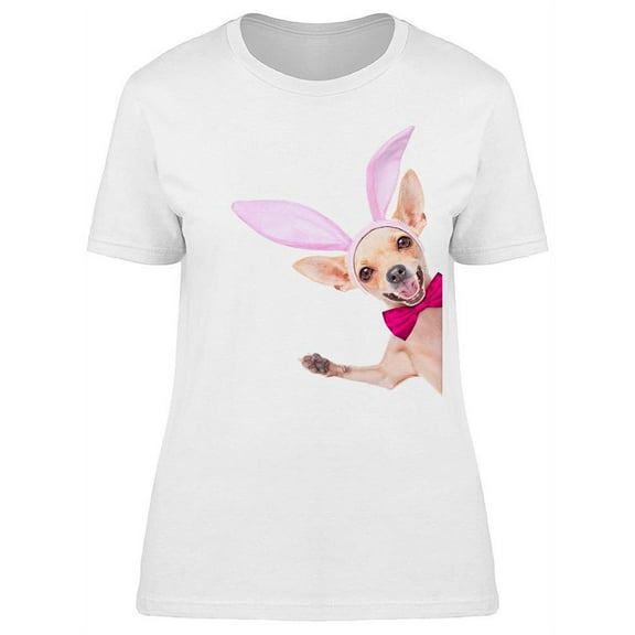 Chihuahua With Bunny Ears T-Shirt Women -Image by Shutterstock, Female Large