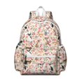 thumbnail image 1 of Chihuahua and Flower Florals Backpack for School,Cute School Bag,Schoolbag with Adjustable Shoulder Straps & Padded Back,13.4"x11"x4.7", 1 of 6