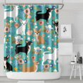 thumbnail image 1 of Chihuahua and Flower Florals Shower Curtain 72"x84" ,Bathroom Decorative Shower Curtains Set with 12 Hooks,Modern Waterproof Washable Shower Curtain, 1 of 6