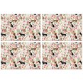 thumbnail image 1 of Chihuahua and Flower Florals Summer Placemats Table Placemats Set Of 4-Linen Kitchen Washable Placemats Table Mats 11.8"x17.7"Non-Slip Heat Resistant, 1 of 6