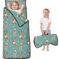 thumbnail image 1 of Chihuahua and Footprints Toddler Nap Mats for Kids Preschool,Sleeping Mat Bag or Kids,Toddler Sleeping Bag,Toddler Nap Mat or Daycare, 1 of 6