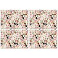 thumbnail image 1 of Chihuahua and Pioneer Flower Summer Placemats Table Placemats Set Of 4-Linen Kitchen Washable Placemats Table Mats 11.8"x17.7"Non-Slip Heat Resistant, 1 of 6