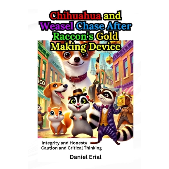 Chihuahua and Weasel Chase After Raccon's Gold Making Device, (Paperback)