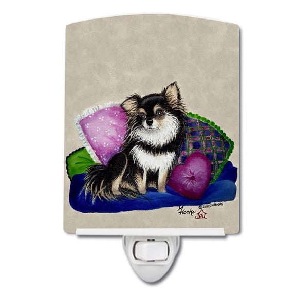 Chihuahua on their couch Ceramic Night Light