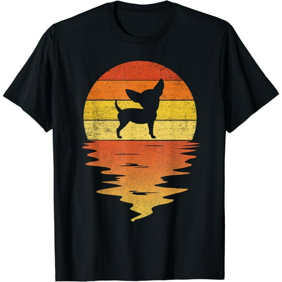 Chihuahua shirt 70s vintage retro sunset Chihuahua T-Shirt