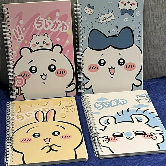 Chiikawa A5 Notebook Anime Hachiware Usagi Notepads Cute Weekly Planner Writing Paper School Stationery Office Supplies Gifts