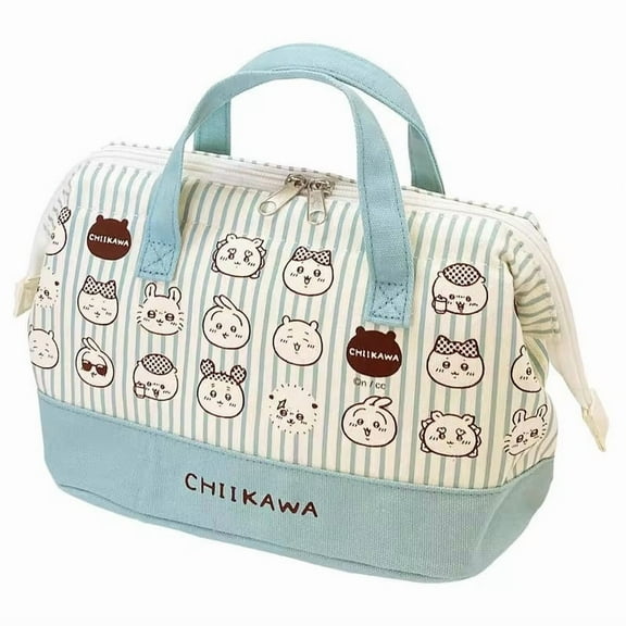 Chiikawa Bento Bag Usagi Kawaii Aluminum Foil Keep Warm Lunch Box Storage Bag Handheld Commute Portable Meal Case