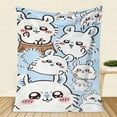 thumbnail image 1 of Chiikawa Blanket Super cute pink flannel blanket air-conditioned nap blanket, hotel blanket, air-conditioned blanket, Four seasons blanket, sofa blanket, bed blanket, travel picnic blanket, 1 of 10