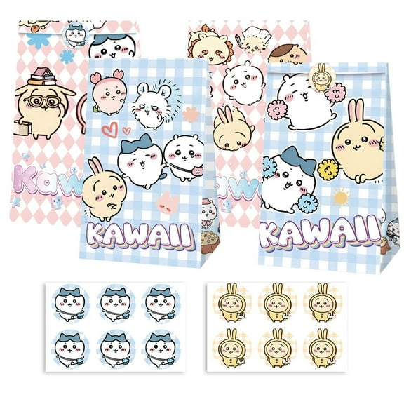 Chiikawa Candy Bags 12PCS Party Favor Gift Bags Birthday Party Decorations