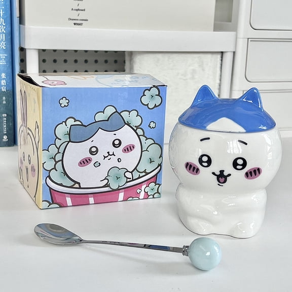 Chiikawa Character Peripherals Mug Hachiware Usagi Ceramic Cups Creative Shaped Cups Birthday Gift Kawaii Practical Gift Box