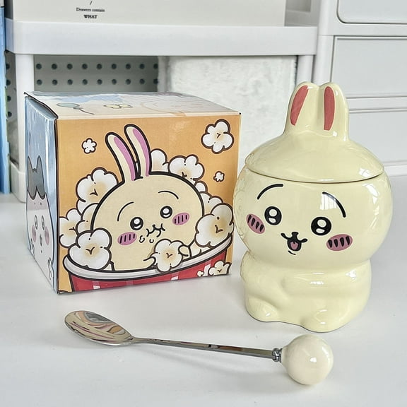 Chiikawa Character Peripherals Mug Hachiware Usagi Ceramic Cups Creative Shaped Cups Birthday Gift Kawaii Practical Gift Box
