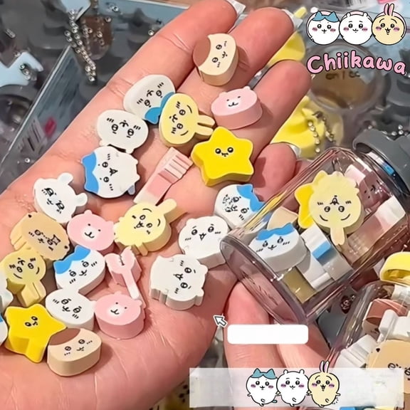 Chiikawa Cute Mini Eraser Reward Soft Cute Gift Stationery Eraser Hachiware Usagi Birthday Gift