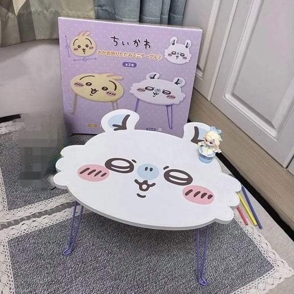Chiikawa Dormitory Table Bed Folding Table Usagi Hachiware Momonga Kawaii Birthday Gift