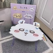 Chiikawa Folding Table Usagi Hachiware Anime Table Kawaii Space Saving Design Cute Gift