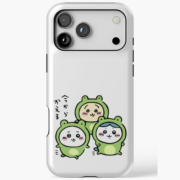 Chiikawa Friends Frogs Hachiware Usagi Anime Cute Art iPhone Case 17 through 11 Pro Max