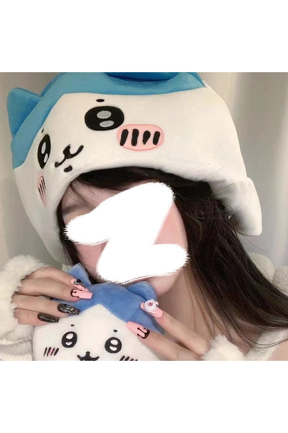 Chiikawa Hachiware Hat Cartoon Anime Accessories Plush Cute Birthday Gift