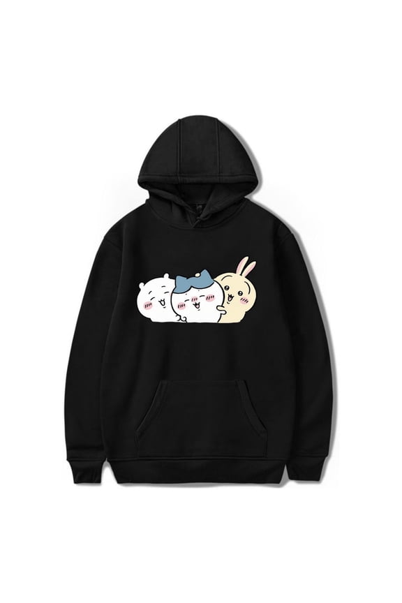 Chiikawa Hoodies Merch Winter Women Men Casual Clothing Printed Trend Fashion Pullovers