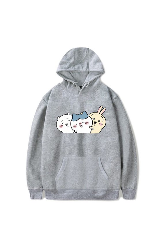 Chiikawa Hoodies Merch Winter Women Men Casual Clothing Printed Trend Fashion Pullovers