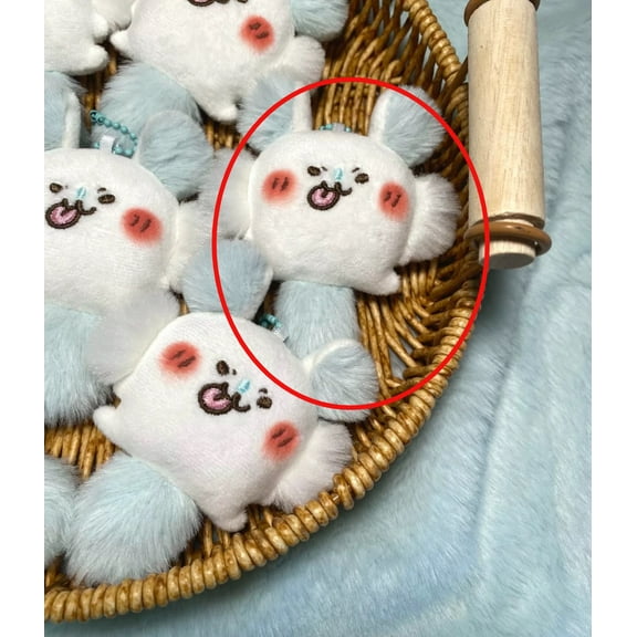 Chiikawa Momonga Cute gift Red face funny Backpack mobile phone plush pendant