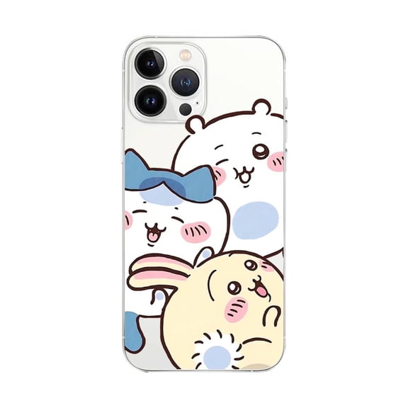 Chiikawa Phone Case for iPhone 15 16 17 Soft Transparent Back Cover