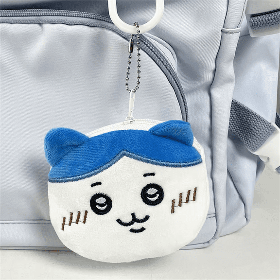 Chiikawa Plush Wallet Kawaii Usagi Hachiware Coin Wallet Headphone Data Cable Organiser Backpack Decoration Gifts