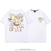 Chiikawa Short Sleeve T-Shirt Print Loose Fit Soft Breathable Summer Unisex Casual Shirt