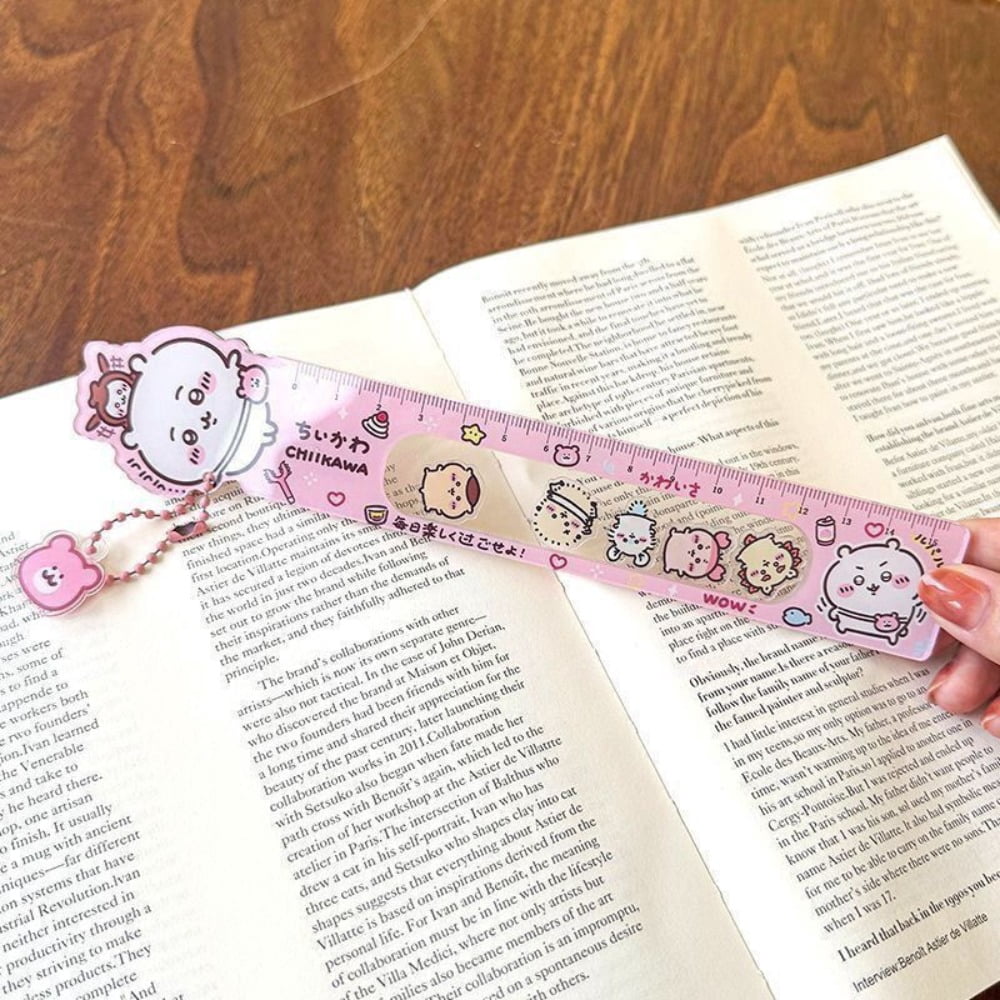 Chiikawa Straightedge Usagi Hachiware Supplies Multifunction Cute ...