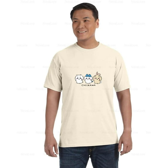 Chiikawa Trio Cute Japanese Pastel Anime Cartoon Fan Comfort Color T-Shirt, Unisex, up to size 4XL