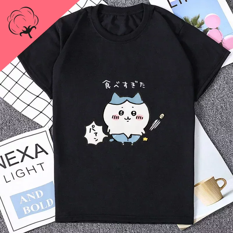 Chikawa Rabbit Hachiware Printed Harajuku T-shirt Funny Acg Chikawa Rabbit Hachiware Printed Harajuku T-shirt Funny Acg