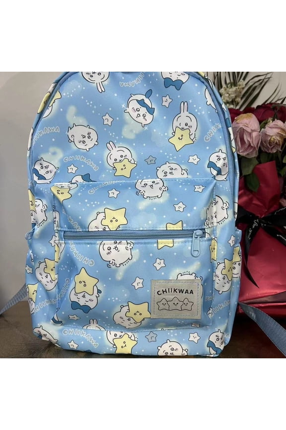 Chikawa Self-deprecating Bear Cute Schoolbag Backpack Large Capacity Simple Versatile Kawaii Backpack