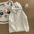 thumbnail image 1 of Chikawas Cute Sweatshirt Hachiware Usagi Loose Hooded Sweatshirt Spring and Autumn Coat, 1 of 14