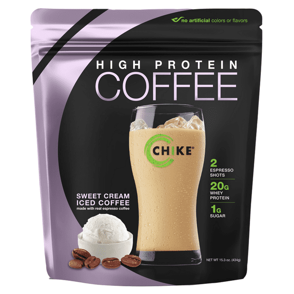 Chike Nutrition High Protein Iced Coffee (16oz Bag) Flavor: Sweet Cream