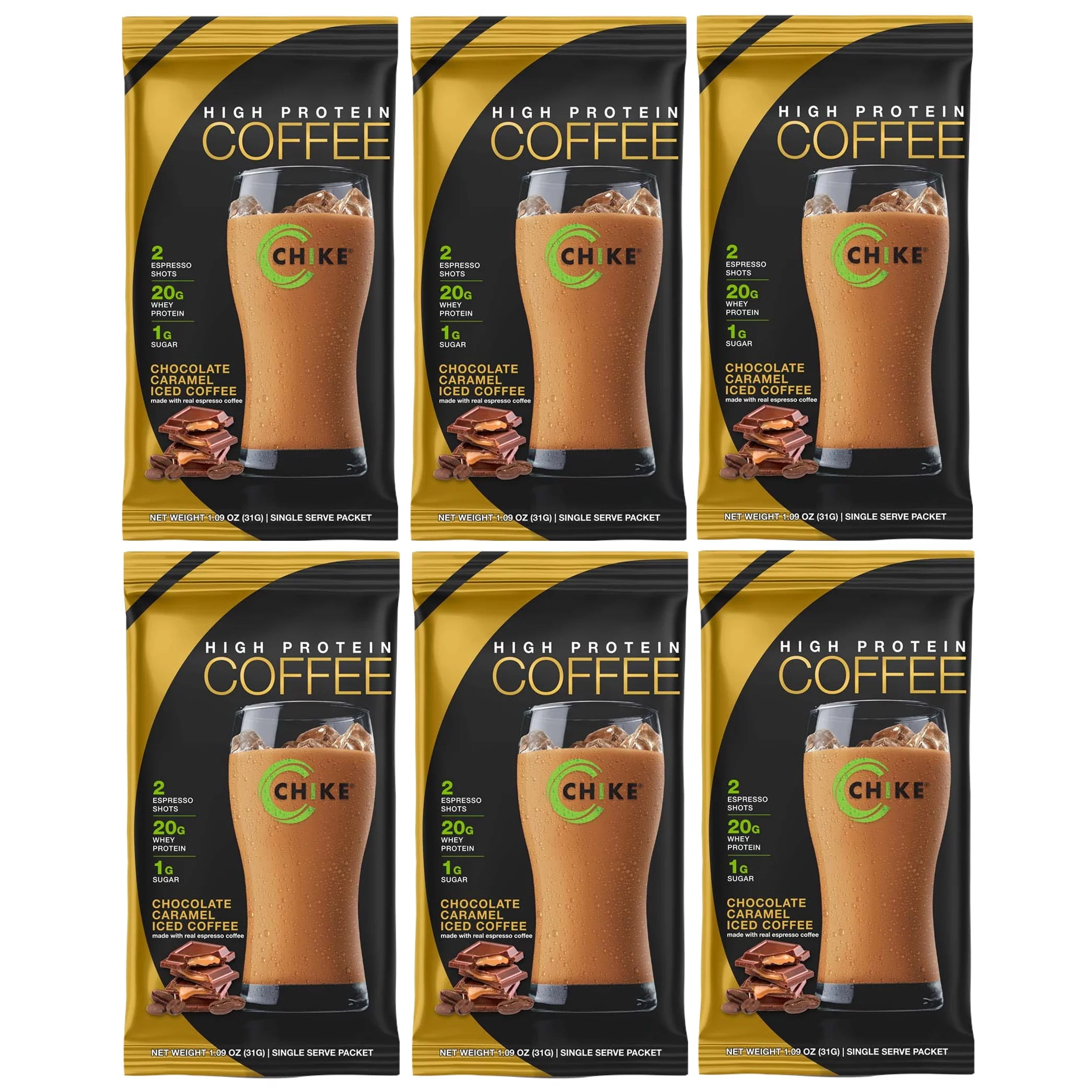 Chike Nutrition High Protein Iced Coffee Single Packets (6Pack) Flavor