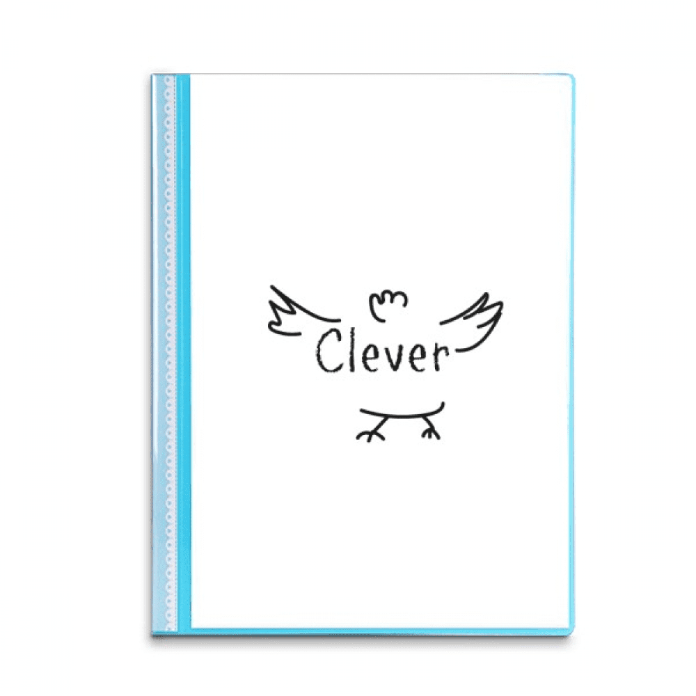 Chiken Text Paper Art Deco  Fashion Book Sheet Protectors Portfolio Binder Folder
