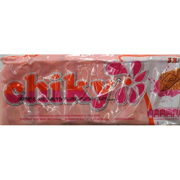 Chiky Strawberry Cookies, 16.9 oz Tray