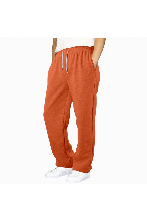 Child 7-8 Years Boys Elastic Waist Pants Uniform School Cotton Trousers with Pockets 6-12 Months 12-24 Months 2T 3T 4T 5T 6T 7T 8T 9T Children Orange Daily Play Pants