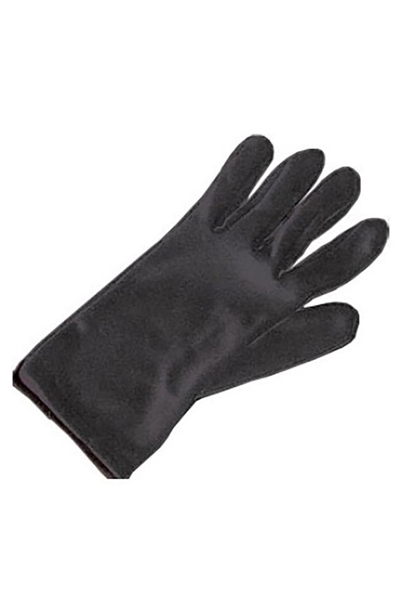 Child 8 Inch Black Nylon Gloves 18998, One Size