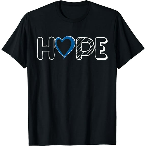 Child Abuse Awareness Shirts Hope Blue Ribbon Shirt