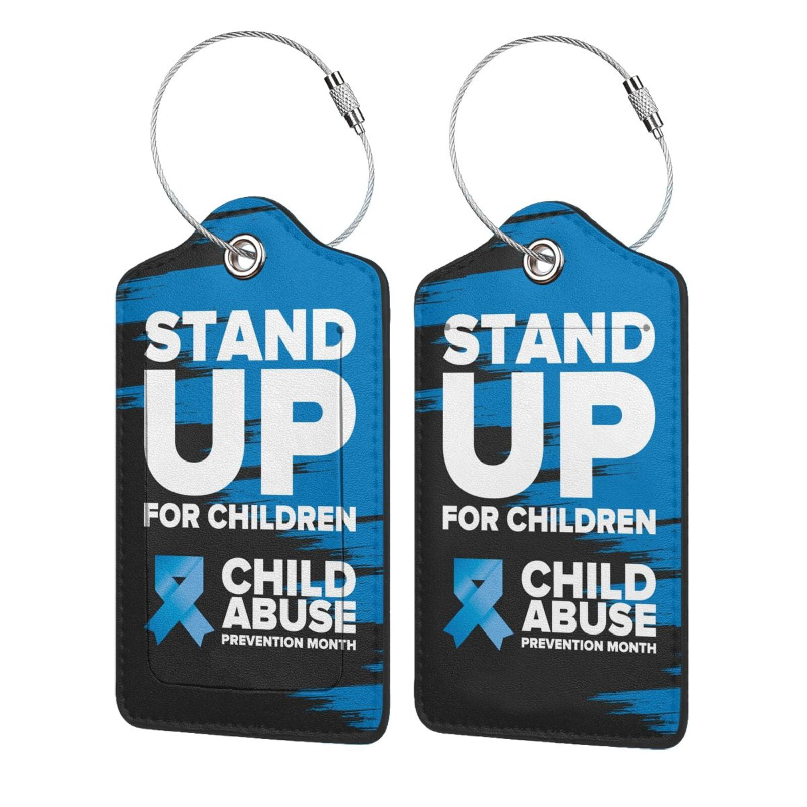 Child Abuse Prevention Awareness Month Luggage Tags for Suitcase Tags