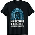 thumbnail image 1 of Child Abuse Prevention Awareness Month No Excuse For Abuse T-Shirt, 1 of 4