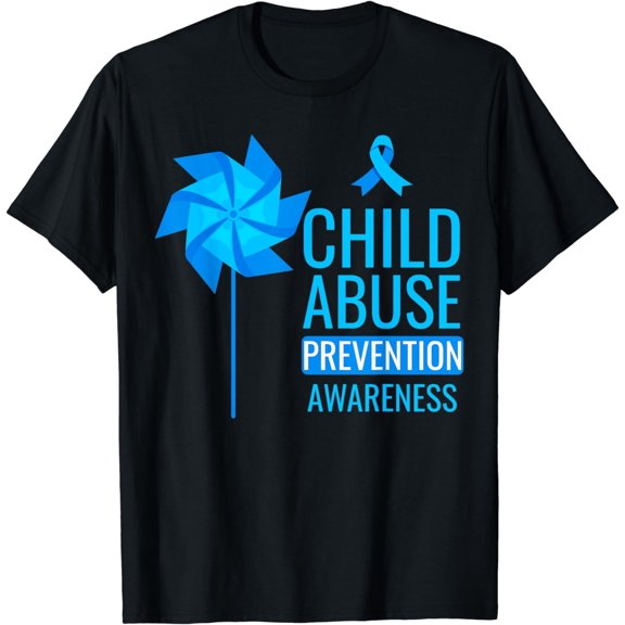 Child Abuse Prevention Blue Pinwheel child abuse awareness T-Shirt