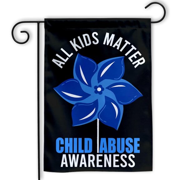 Child Abuse Prevention Month Flag Blue Ribbon Child Abuse Prevention Awareness Flag Child Abuse Prevention Garden Flag Support Gifts Decorations Yard House Porch Patio Double Sided