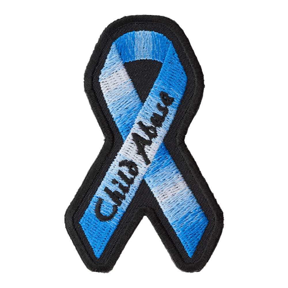 Child Abuse Royal Blue Ribbon Patch, Awareness Patches - Walmart.com